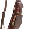 Leather crossover bag (Farba Medová)