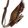Leather crossover bag (Farba Medová)