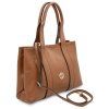 Callie - Soft leather shoulder bag (Farba Koňaková)
