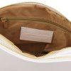 Lily - Soft leather shoulder bag (Farba Biela)
