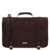 Ancona - Leather messenger bag (Farba Prírodná)