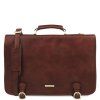 Ancona - Leather messenger bag (Farba Prírodná)