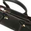 Coccola - Leather handbag (Farba Čierna)