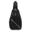 Kevin - Leather crossover bag (Farba Tmavohnedá)