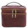 Eliot - Leather toiletry bag (Farba Hnedá)