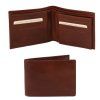 Exclusive 3 fold leather wallet for men (Farba Hnedá)