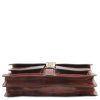 Assisi - Leather briefcase 3 compartments (Farba Čierna)