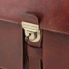 Assisi - Leather briefcase 3 compartments (Farba Čierna)