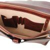 Assisi - Leather briefcase 3 compartments (Farba Čierna)