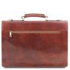 Assisi - Leather briefcase 3 compartments (Farba Čierna)