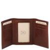 Exclusive 3 fold leather wallet (Farba Hnedá)