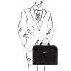 Sorrento - Document Leather briefcase (Farba Hnedá)