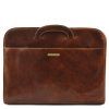 Sorrento - Document Leather briefcase (Farba Hnedá)