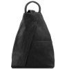 Shanghai - Soft leather backpack (Farba Tmavohnedá)