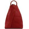 Shanghai - Soft leather backpack (Farba Tmavohnedá)