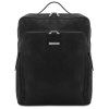 Bangkok - Leather laptop backpack - Large size (Farba Hnedá)