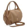 Nora - Soft leather handbag (Farba Karamelová)