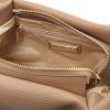 Nora - Soft leather handbag (Farba Karamelová)