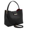Clio - Leather secchiello bag (Farba Koňaková)