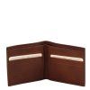 Exclusive 2 fold leather wallet for men (Farba Hnedá)