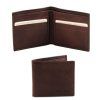 Exclusive 2 fold leather wallet for men (Farba Hnedá)