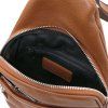 Albert - Soft leather crossover bag (Farba Koňaková)