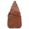 Albert - Soft leather crossover bag (Farba Koňaková)