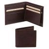 Exclusive 3 fold leather wallet for men (Farba Hnedá)
