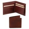 Exclusive 3 fold leather wallet for men (Farba Hnedá)