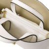 Agatha - Leather handbag (Farba Biela)