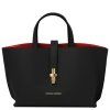 Agatha - Leather handbag (Farba Biela)