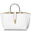 Agatha - Leather handbag (Farba Biela)