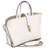 Agatha - Leather handbag (Farba Biela)
