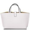 Agatha - Leather handbag (Farba Biela)