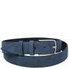 Elegant nubuck leather belt 35mm (Farba Tmavohnedá)