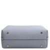 Clio - Leather secchiello bag (Farba Pastelovo žltá)