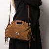 Semišová kožená kabelka so strapcami Nomade - Tuscany Leather