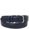 Classic Tuscan padded leather belt 40mm (Farba Čierna)