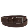 Classic 35mm tubular leather belt (Farba Čierna)