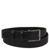 Classic 35mm tubular leather belt (Farba Čierna)
