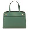 Musa - Leather handbag (Farba Mint Green)