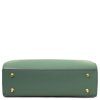 Musa - Leather handbag (Farba Mint Green)