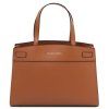 Musa - Leather handbag (Farba Koňaková)