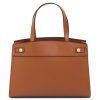 Musa - Leather handbag (Farba Koňaková)