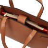 Musa - Leather handbag (Farba Koňaková)