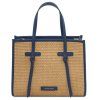 Frame - Raffia Shoulder Bag (Farba Modrá)