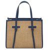 Frame - Raffia Shoulder Bag (Farba Modrá)