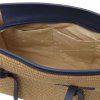 Frame - Raffia Shoulder Bag (Farba Modrá)