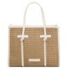 Frame - Raffia Shoulder Bag (Farba Modrá)
