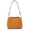 Abby - Leather handbag (Farba Apricot)